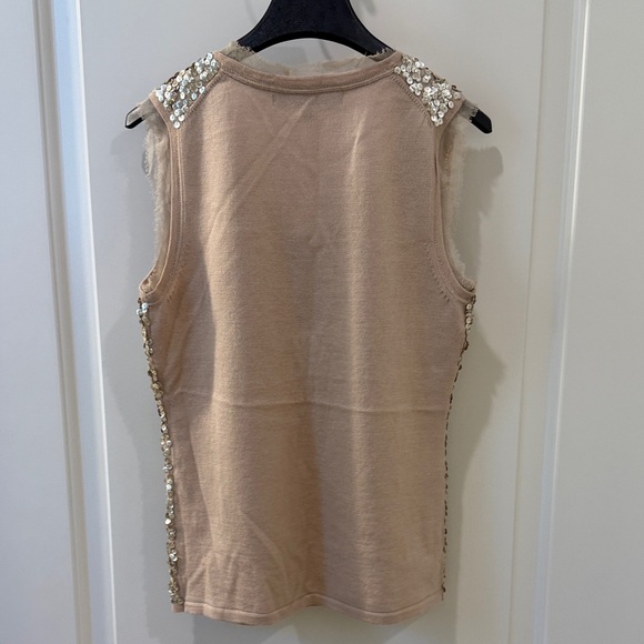 Sequin Sleeveless Top - Gold EUC - Picture 5 of 5